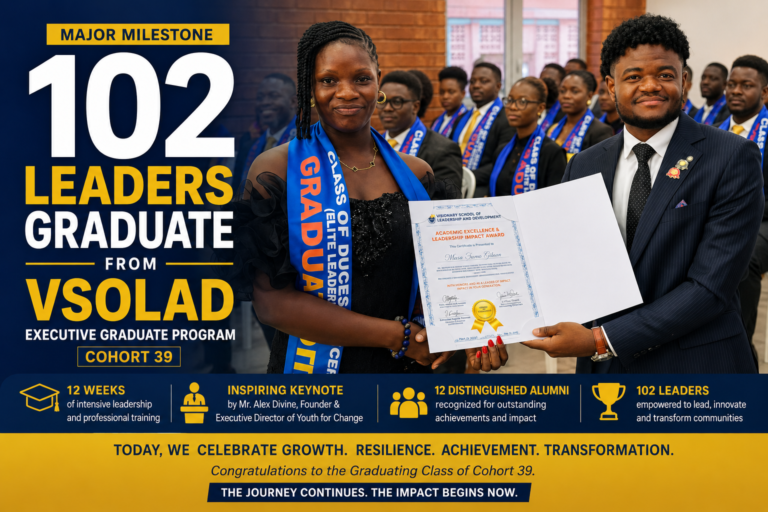 102 Emerging Leaders Graduate from VSOLAD Executive Graduate Program, Cohort 39